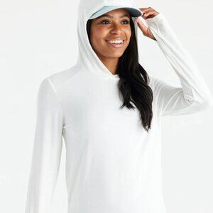 NWT FREE FLY Women's Bamboo Shade Hoodie II SIZE MEDIUM